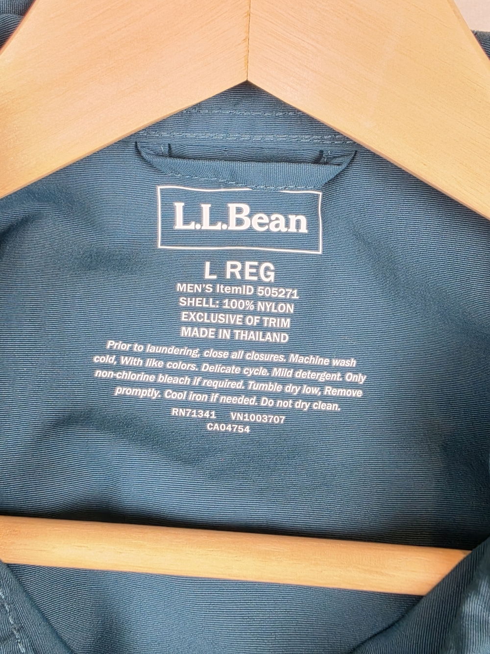 LL Bean Mountain Classic Anorak Windbreaker Mens Large Vintage Colorblock - Picture 3 of 6